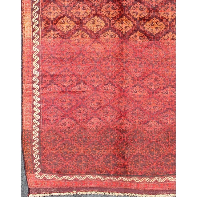 Keivan Woven Arts, H-1211-48, 1950s Semi Vintage Balouchi Rug- 5'3 X 8'7. This Semi Vintage Balouchi rug was woven in 1950...