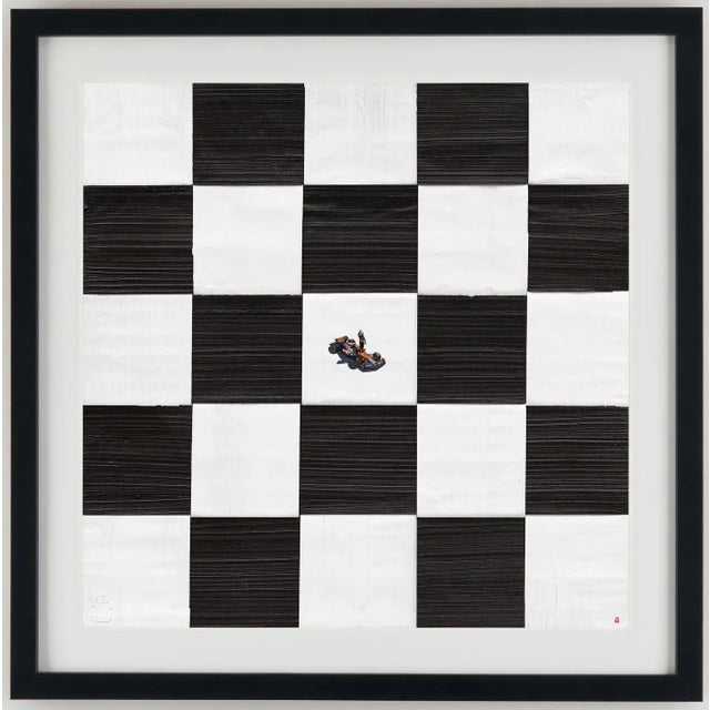 Werner Bronkhorst, All four victory, Formula 1 2025 Giclée print on Hahnemühle Photorag paper with black solid wood frame,...