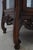 Brown French Rococo Carved Walnut Curio Display Cabinet Vitrine For Sale - Image 8 of 18