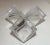 1990s Daum Three Section Cubist Clear and Frosted Crystal Vide Poche Bowl Sculpture For Sale - Image 10 of 16