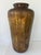 1970s Vintage Large Hand-Hammered Brass Floor Vase With Aged Patina – 16.5” For Sale - Image 5 of 9