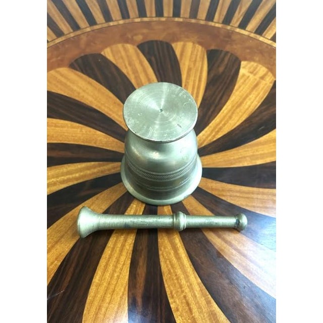 Vintage Brass Mortar and Pestle For Sale - Image 4 of 5