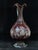 Superb crystal decanter decorated with vines. Art Nouveau period. Excellent condition. Dimensions: 16cm diameter, 25cm...
