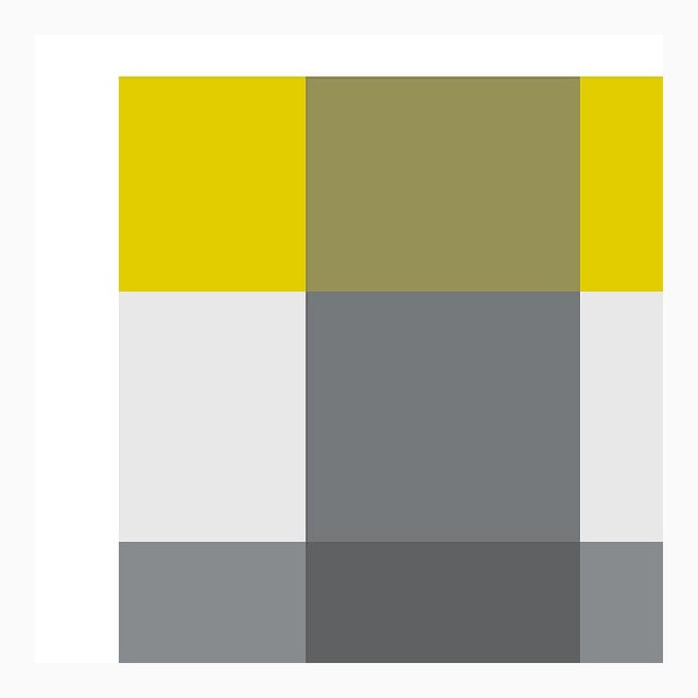 Plaid Mustard and Gray Fine Art Print 35" X 45" by Liz Roache For Sale - Image 4 of 6