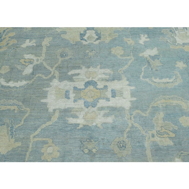 Turkish Oushak Rug 12' x 15'1" #18507 For Sale In Houston - Image 6 of 8