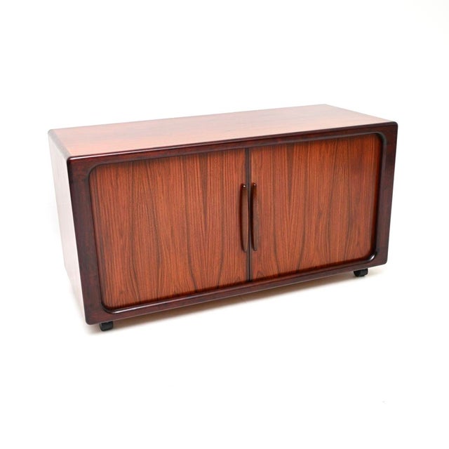 Vintage Danish Tambour Door Cabinet from Dyrlund, 1970s For Sale - Image 15 of 15