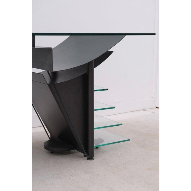 Desk and Rolling Block 007 by Hélène Galdini for H. Galdini, 1980 For Sale - Image 10 of 11