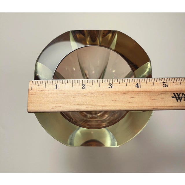 1960's Murano Italy by Alessandro Mandruzzato Sommerso Amethyst Glass Vase For Sale In Los Angeles - Image 6 of 7