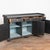 19th century Swedish sideboard, crafted in pine. The cabinet features a three drawer over three door configuration, giving...