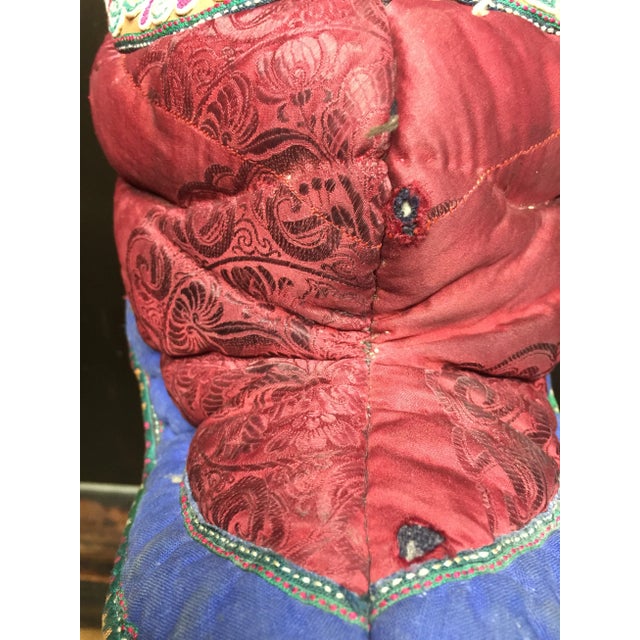 Early 20th Century Chinese Minority Embroidered Hat For Sale - Image 9 of 10