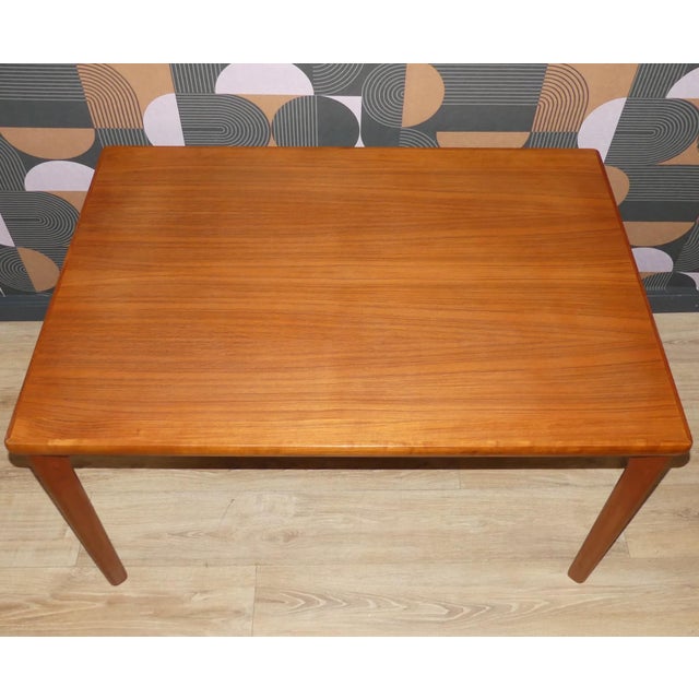 Mid-Century Modern Vintage Danish Extendable Dining Table in Teak, 1960s For Sale - Image 3 of 16