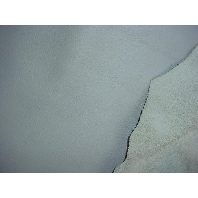 Moore and Giles Dauphine Powder Blue Leather Cowhide Upholstery Fabric