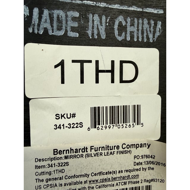 Bernhardt Bernhardt Salon Wall Mirror For Sale - Image 4 of 12