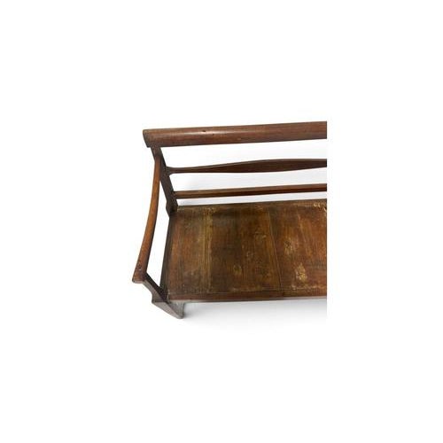 Large Antique Bench with Armrests For Sale - Image 6 of 11