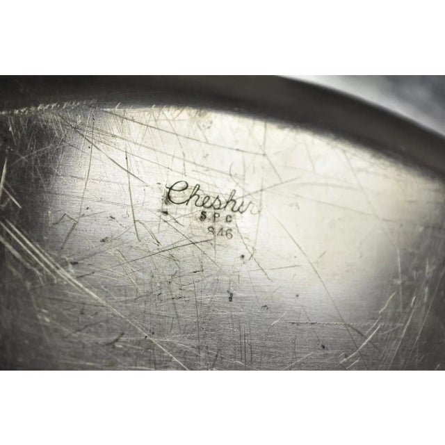 Silver Vintage Cheshire s.p.c. 846 Silver Plated Covered Vegetable Serving Dish For Sale - Image 8 of 10