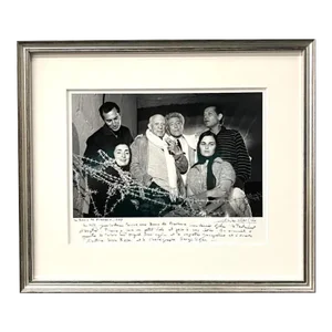 Lucien Clergue, Silver Gelatin Photograph Hand Signed Photo Pablo Picasso Friends Lucien Clergue, 1959
