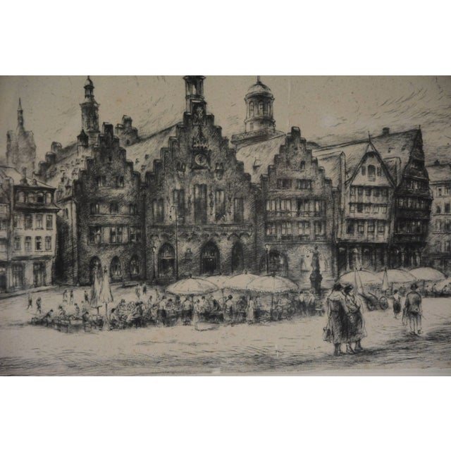 Award for German Bowling Tournament, 1934 Drypoint & Etching For Sale In Nashville - Image 6 of 7