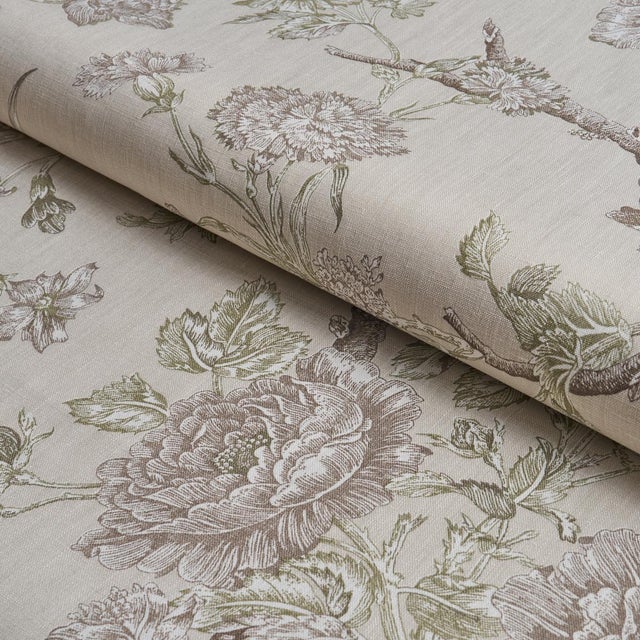 Schumacher Schumacher Inverness Garden Fabric In Ivory For Sale - Image 4 of 5