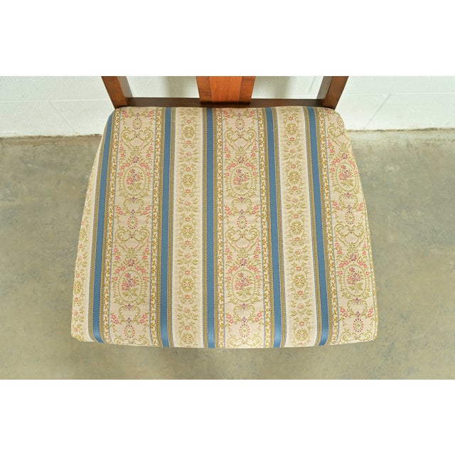 Wood Broyhill Brasilia Mid-Century Modern Sculpted Walnut Dining Chairs, Set of Four For Sale - Image 7 of 12