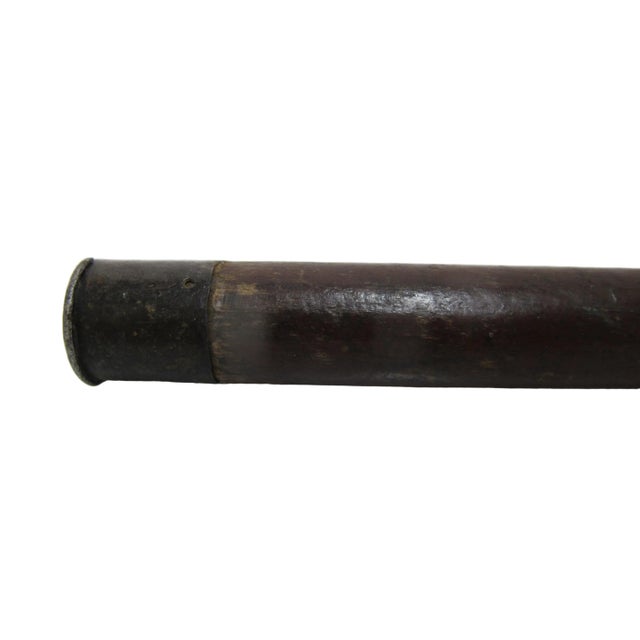 Victorian Bulldog Dog Head With Realistic Eyes Carved Wood Walking Stick Cane For Sale - Image 12 of 12