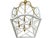 White Large Chippendale or Chinoiserie Faux Bamboo Frettework Lantern For Sale - Image 8 of 14