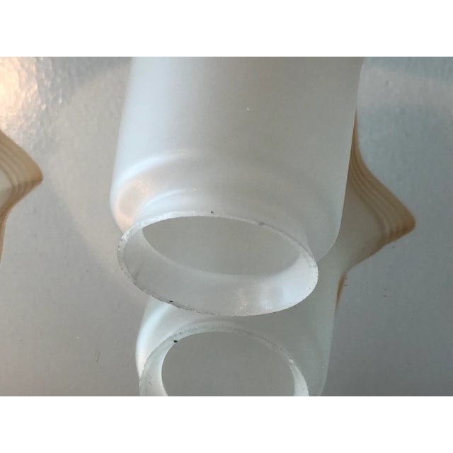 Glass Pair of Late 20th Century Vianne Cognac Tulip Otteson Glass Satin Shades For Sale - Image 7 of 8