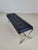 Modern Exhibition 3-Seat Bench -Black Leather & Polished Chrome For Sale - Image 4 of 9