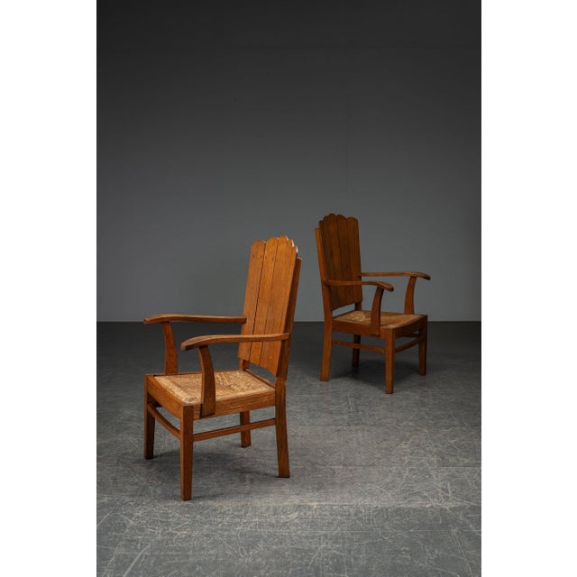 1940s Rustic Armchair Set dimensions (cm): h105 x w60 x d58 cm (sh49 cm) I have official proof of authenticity such as...