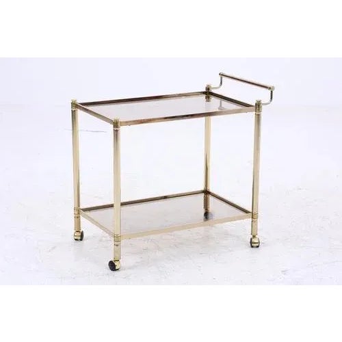 Vintage Glass Serving Cart, 1960s For Sale - Image 3 of 10
