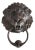 Large American Cast Bronze Lion Head Door Knocker For Sale