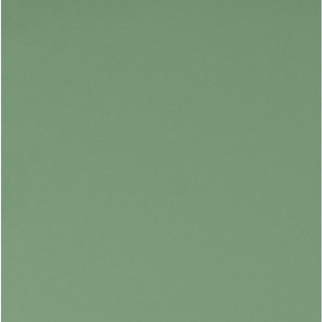 Contemporary Matthew Izzo Home Jacky Square GrassclothTop, Round Leg, Two Drawer Game Table in Matte Green With Matte White Lacquer Edging For Sale - Image 3 of 7