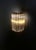 1990s Vintage Clear Murano Glass Quadriedri Wall Sconces, 1990, Set of 2 For Sale - Image 5 of 14