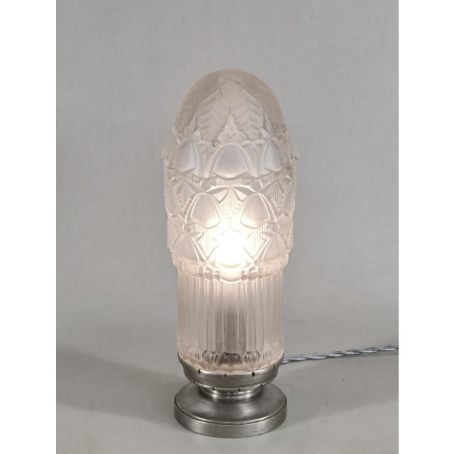 1930s French Art Deco Lamp by Henri Dieupart & Simonet Freres - France For Sale - Image 6 of 13