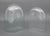 Group of Two Victorian Glass Display Domes, late 19th century, lacking stands. Larger: 19" H x 15" W x 9.5" D.