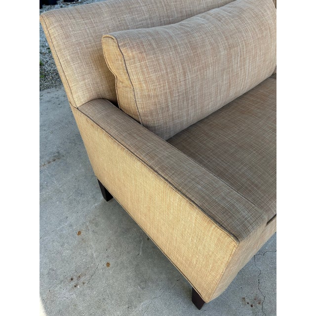 Modern Pearson Stria Linen Sofa - 94” For Sale - Image 3 of 6