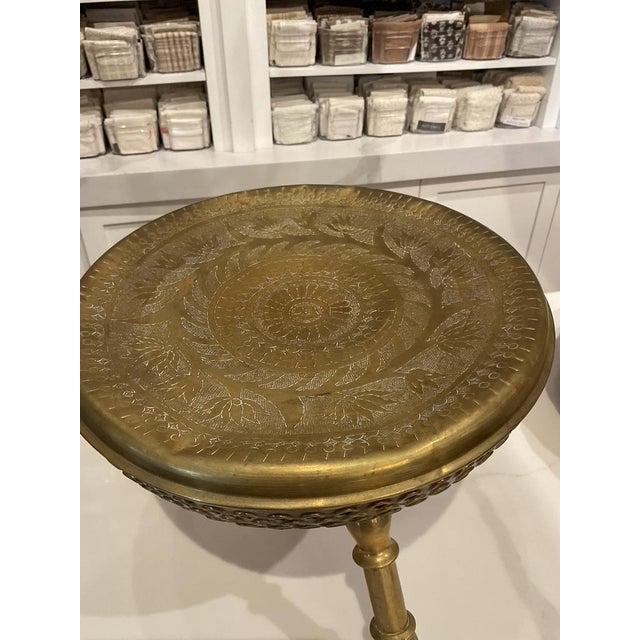 Solid Brass Small Low Stool For Sale - Image 12 of 12