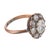 1900-1909 Victorian Gia 1.06 Carat Diamond 14k Gold and Silver Cluster Ring, Size 5.75 For Sale - Image 4 of 6