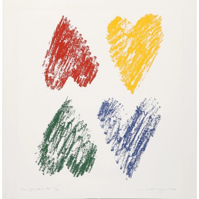 Cross Your Heart Micaela Myers Year: 1980 Size: 22 in. x 22 in. Lithograph, titled, dated, signed and numbered in pencil...