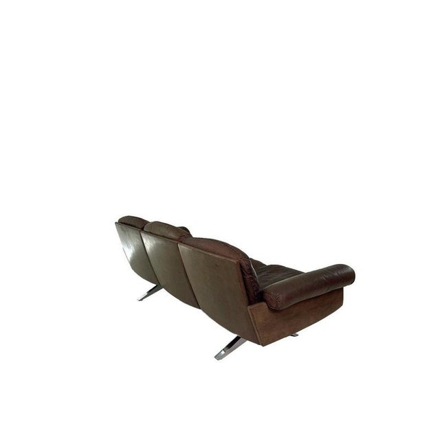 Vintage DS-31 3-Seater Sofa in Brown Leather from de Sede, 1960s For Sale - Image 6 of 12