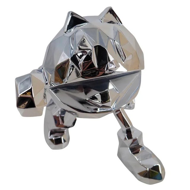 Contemporary Richard Orlinski, Pac-Man (Silver Edition), Sculpture For Sale - Image 3 of 6