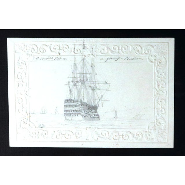 George Bryant Campion Royal Navy Ship Pencil Drawings, Framed Set of 4, C. 1830 For Sale In Philadelphia - Image 6 of 7