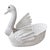1970s Monumental White Wicker Swan Basket or Planter, Palm Beach Style For Sale In Oklahoma City - Image 6 of 8