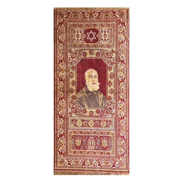 Wall Rug from Alliance School Crafts Torah Umelakhah Jerusalem, 1920s For Sale - Image 11 of 11