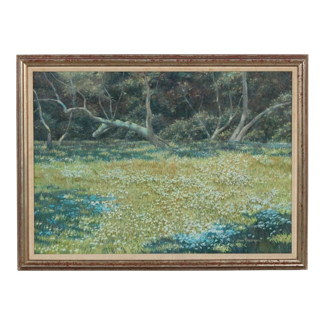 Oil on Canvas Landscape by Dan Fredericks, the Savage Lawn For Sale