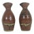 Vintage Japanese Stoneware Sake Bottles Small Pitchers, a Pair For Sale