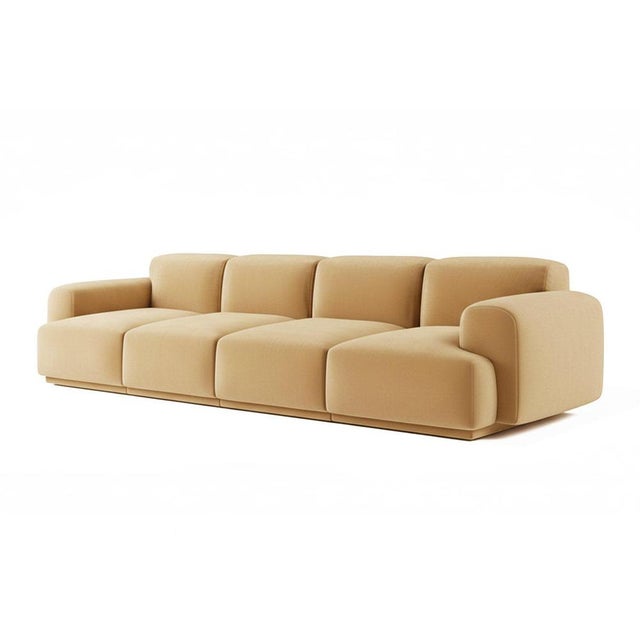 Modular Sofa in Creme Velvet. Abundancia Sofa is a refusal to shrink. A refusal to sit small.It’s a four-meter-long...