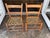 19th Century Antique Ladderback + Rawhide Seat Side Chairs, Set of 2 For Sale - Image 11 of 12