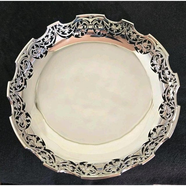 Mid-Century Sterling Silver Fruit Bowl from JB Chatterley, 1972 For Sale - Image 3 of 18