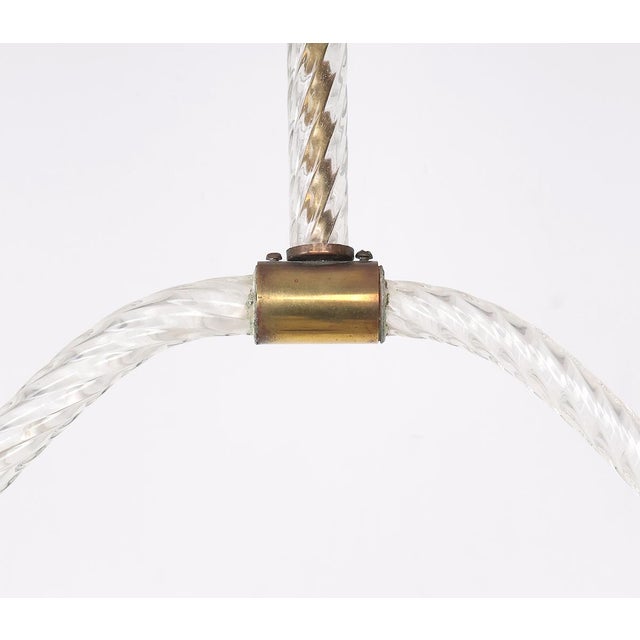 Vintage Murano Glass Pendant Lamp by Ercole Barovier for Barovier & Toso, 1940s For Sale - Image 11 of 14