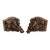 Vintage Pair of Hand Carved Wooden Wall Self or Corbel For Sale